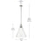 Kichler Laria 16" 1 Light Pendant, Polished Nickel/Clear Glass