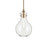 Kichler Laria 9.75" 1 Light Pendant, Champagne Bronze/Clear Glass
