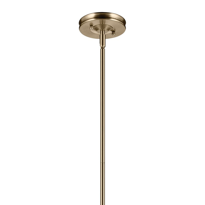 Kichler Laria 9.75" 1 Light Pendant, Champagne Bronze/Clear Glass