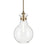 Kichler Laria 9.75" 1 Light Pendant, Champagne Bronze/Clear Glass