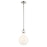 Kichler Laria 9.75" 1 Light Pendant, Polished Nickel/Opal Glass - 52776PN