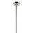 Kichler Laria 9.75" 1 Light Pendant, Polished Nickel/Opal Glass