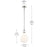 Kichler Laria 9.75" 1 Light Pendant, Polished Nickel/Opal Glass