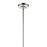 Kichler Laria 9.75" 1 Light Pendant, Polished Nickel/Clear Glass