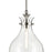 Kichler Laria 9.75" 1 Light Pendant, Polished Nickel/Clear Glass