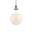 Kichler Laria 14" 1 Light Pendant, Black/Opal Glass