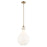 Kichler Laria 14" 1 Light Pendant, Champagne Bronze/Opal Glass - 52777CPZ