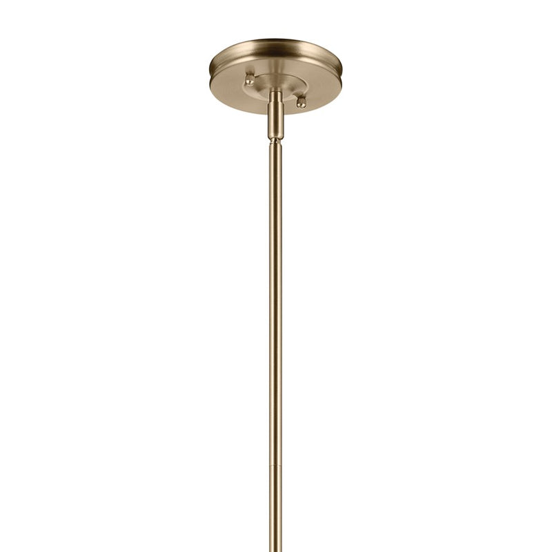 Kichler Laria 14" 1 Light Pendant, Champagne Bronze/Opal Glass