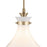Kichler Laria 14" 1 Light Pendant, Champagne Bronze/Opal Glass
