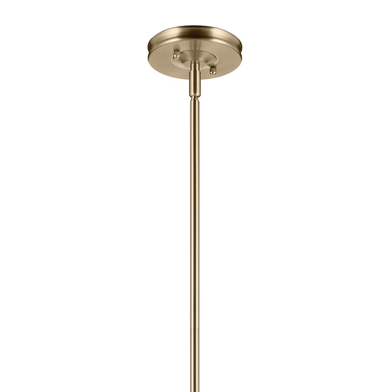 Kichler Laria 14" 1 Light Pendant, Champagne Bronze/Clear Glass
