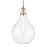 Kichler Laria 14" 1 Light Pendant, Champagne Bronze/Clear Glass