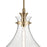 Kichler Laria 14" 1 Light Pendant, Champagne Bronze/Clear Glass