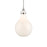 Kichler Laria 14" 1 Light Pendant, Polished Nickel/Opal Glass