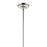 Kichler Laria 14" 1 Light Pendant, Polished Nickel/Opal Glass