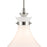 Kichler Laria 14" 1 Light Pendant, Polished Nickel/Opal Glass