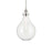 Kichler Laria 14" 1 Light Pendant, Polished Nickel/Clear Glass