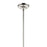 Kichler Laria 14" 1 Light Pendant, Polished Nickel/Clear Glass