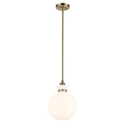 Kichler Laria 10.25" 1 Light Pendant, Champagne Bronze/Opal Glass - 52778CPZ