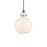 Kichler Laria 10.25" 1 Light Pendant, Champagne Bronze/Opal Glass