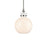 Kichler Laria 10.25" 1 Light Pendant, Polished Nickel/Opal Glass