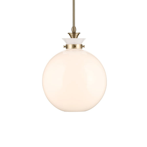 Kichler Laria 15" 1 Light Pendant, Champagne Bronze/Opal Glass
