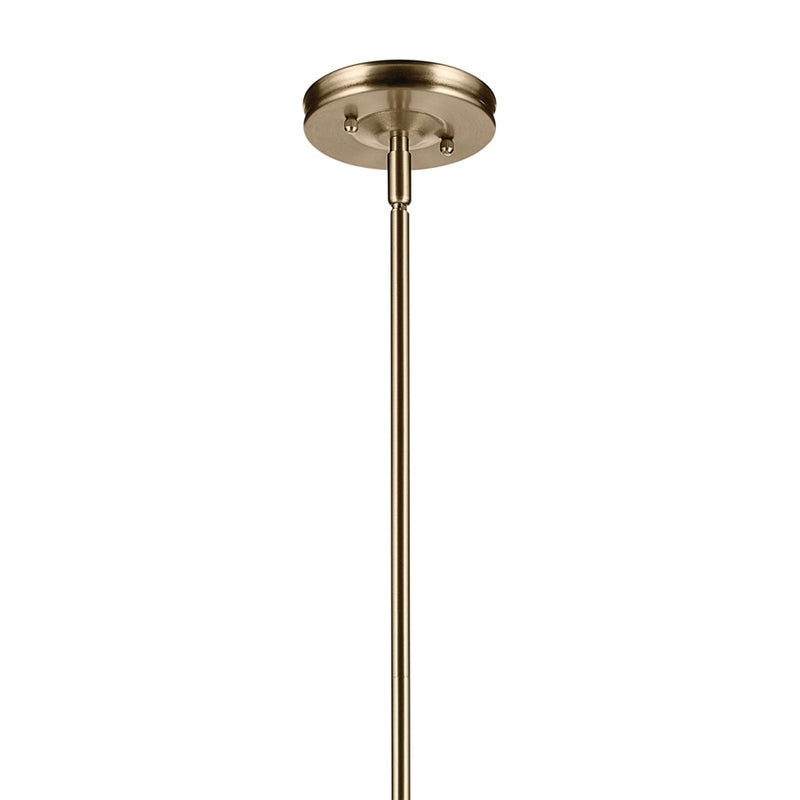 Kichler Laria 15" 1 Light Pendant, Champagne Bronze/Opal Glass