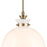 Kichler Laria 15" 1 Light Pendant, Champagne Bronze/Opal Glass