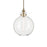 Kichler Laria 15" 1 Light Pendant, Champagne Bronze/Clear Glass