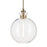 Kichler Laria 15" 1 Light Pendant, Champagne Bronze/Clear Glass