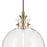 Kichler Laria 15" 1 Light Pendant, Champagne Bronze/Clear Glass