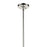 Kichler Laria 15" 1 Light Pendant, Polished Nickel/Opal Glass