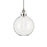 Kichler Laria 15" 1 Light Pendant, Polished Nickel/Clear Glass