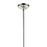 Kichler Laria 15" 1 Light Pendant, Polished Nickel/Clear Glass