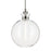 Kichler Laria 15" 1 Light Pendant, Polished Nickel/Clear Glass