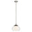 Kichler Nella 12" 1 Light Pendant, Nickel/Clear Outer/Opal Interior - 52782PN