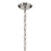Kichler Nella 12" 1 Light Pendant, Nickel/Clear Outer/Opal Interior