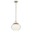 Kichler Nella 16" 1 Light Pendant, Bronze/Clear Outer/Opal Interior - 52783CPZ