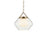 Kichler Nella 16" 1 Light Pendant, Bronze/Clear Outer/Opal Interior