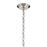 Kichler Nella 16" 1 Light Pendant, Nickel/Clear Outer/Opal Interior