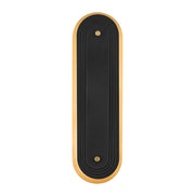 Kichler Tauri 17in 1-Light LED Wall Sconce | Modern Lacquered Brass and Steel | Hallway & Living Room Accent | Model 52810LBRLED