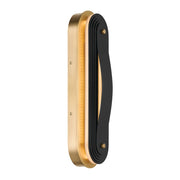 Kichler Tauri 17in 1-Light LED Wall Sconce | Modern Lacquered Brass and Steel | Hallway & Living Room Accent | Model 52810LBRLED