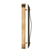 Kichler Tauri 17in 1-Light LED Wall Sconce | Modern Lacquered Brass and Steel | Hallway & Living Room Accent | Model 52810LBRLED