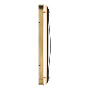 Kichler Tauri 24.5in 1-Light LED Wall Sconce | Modern Lacquered Brass and Brass | Hallway & Living Room Accent | 640 lm, 3000K | Model 52811LBRLED