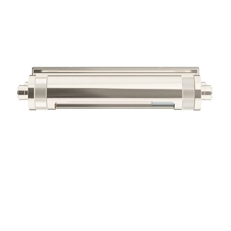 Kichler Kenton 12in 1-Light Picture Light | Industrial Polished Nickel and Metal Shade | Hallway & Gallery Art Light | 12 x 2 x 6 in | Model 52813PN
