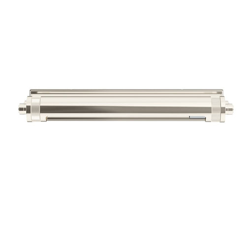 Kichler Kenton 18in 2-Light Picture Light | Industrial Polished Nickel Metal | Artwork & Gallery Hallway | 18 x 2.75 x 6 in | Model 52814PN