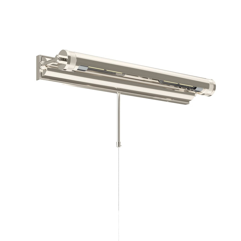 Kichler Kenton 24in 2-Light Picture Light | Industrial Polished Nickel Metal | Gallery & Hallway Accent | 24 x 3 in | Model 52815PN