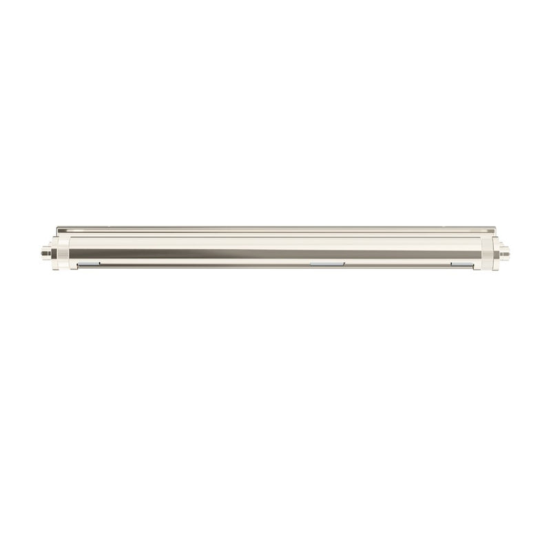 Kichler Kenton 30in 3-Light Picture Light | Industrial Polished Nickel Metal | Art Gallery & Hallway | 30 x 2.75 in, 6in Ext | Model 52816PN
