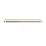 Kichler Kenton 30in 3-Light Picture Light | Industrial Polished Nickel Metal | Art Gallery & Hallway | 30 x 2.75 in, 6in Ext | Model 52816PN
