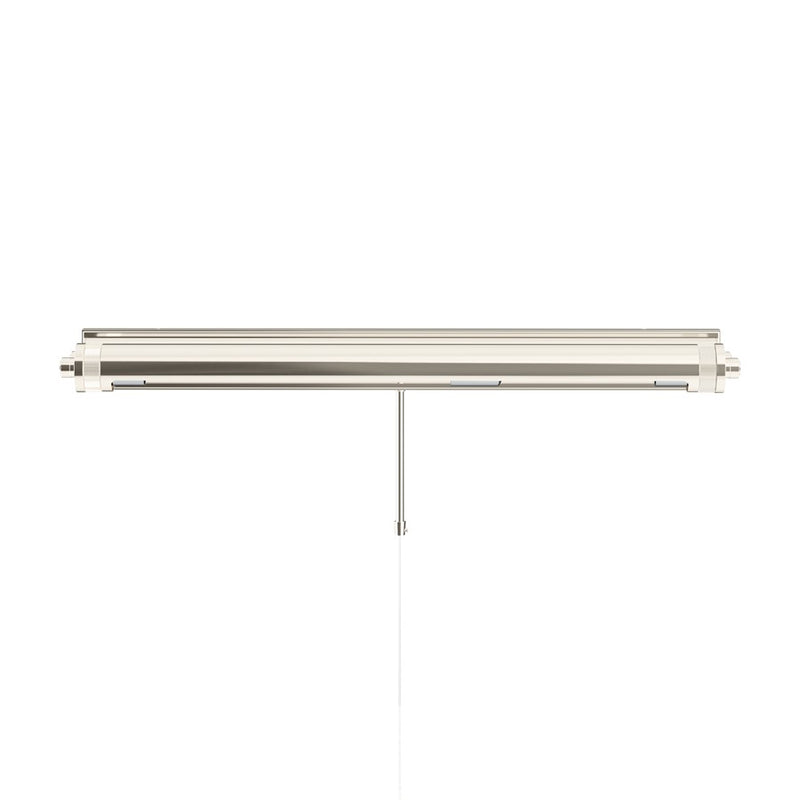 Kichler Kenton 30in 3-Light Picture Light | Industrial Polished Nickel Metal | Art Gallery & Hallway | 30 x 2.75 in, 6in Ext | Model 52816PN