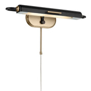 Kichler Caillier 23in 2-Light Picture Light | Traditional Black Steel | Art & Hallway Accent | 23.25 x 4.75 x 7 in | Model 52818BK